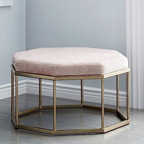 Pembe Gold Puf (Puf-1017)