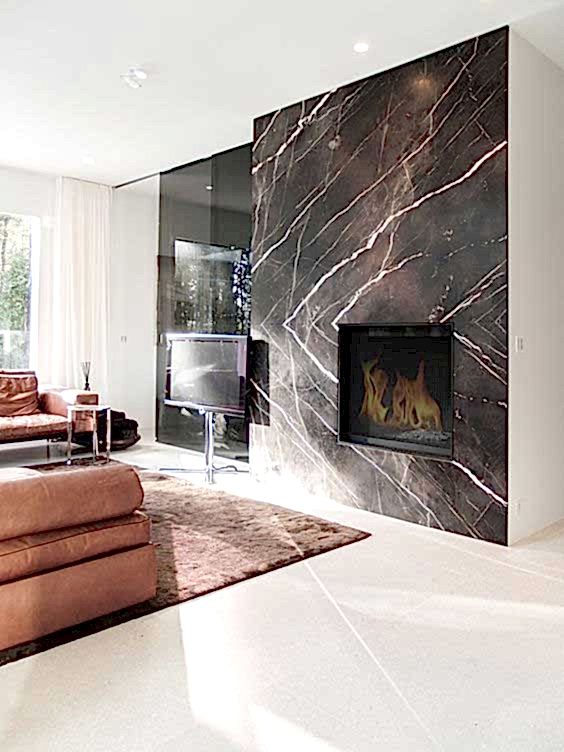 Bruno Perla Modern Mermer Şömine B0243